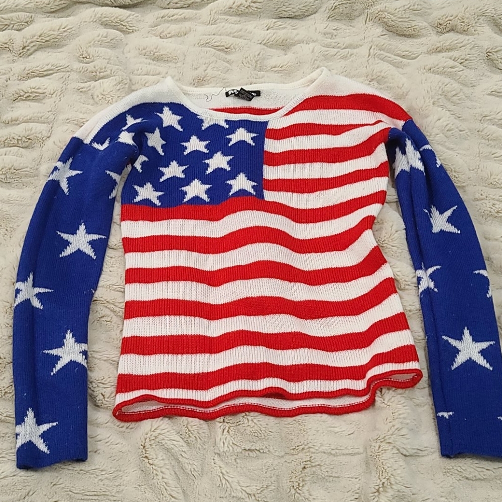 EUC American Flag Sweater